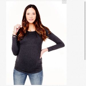 Ingrid & Isabel Rib Fitted Maternity Top